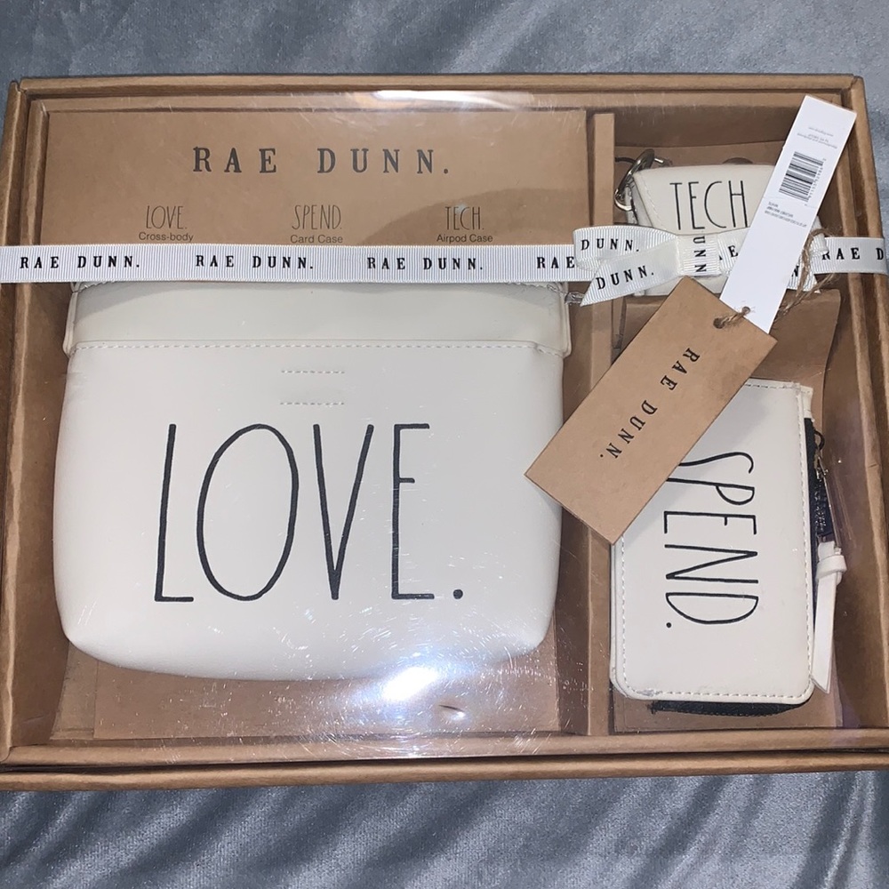 Rae Dunn Crossbody,Card Case and‎ AirPod Set.